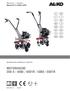 Motorhacke 350-4 / 4000 / 4001R / 5000 / 5001R