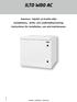ILTO W80 AC Asennus-, käyttö- ja huolto-ohje Installations-, drifts- och underhållsanvisning Instructions for installation, use and maintenance