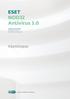 NOD32 Antivirus 3.0. Käyttöopas. Sisäiset komponentit: ESET NOD32 Antivirus ESET NOD32 Antispyware. suojaamme digitaalisia maailmoja