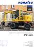 PW148-8. Hydraulinen pyöräalustainen kaivukone PW 148