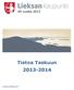 Tietoa Taskuun 2013-2014