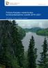 Pohjois-Karjalan vesienhoidon toimenpideohjelma vuosille 2016 2021