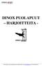 DINOX PUOLAPUUT HARJOITTEITA -