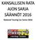 KANSALLISEN RATA AJON SARJA SÄÄNNÖT 2016