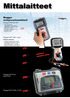 Mittalaitteet 315,- 395,- 495,- 555,- 2245,- 3845,- Megger eristysvastusmittarit. Kalibrointitodistukset. Megger MIT230 HD. Megger MIT 400 -sarja