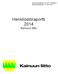 Maakuntahallitus , Erillisliite 3 Maakuntavaltuusto , 8. Henkilöstöraportti 2014 Kainuun liitto