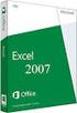 Microsoft Office. Excel 2007
