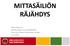 MITTASÄILIÖN RÄJÄHDYS. Matti Toppinen Teollisuuspalo- ja vartiopäällikkö Stora Enso Paper Veitsiluodon tehdas