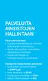 PALVELUITA AINEISTOJEN HALLINTAAN