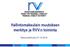 Hallintomaksulain muutoksen merkitys ja RVV:n toiminta. Talousvaliokunta