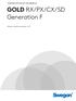 ASENNUSTASON OHJEKIRJA GOLD RX/PX/CX/SD Generation F. Alkaen ohjelmaversiosta 1.22