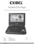 Portable DVD Player. Portabel dvd-spelare Portabel dvd-spiller Kannettava dvd-soitin. Art.no. Model TF-DVD7008D-UK TF-DVD7008D-VDE