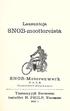 Lausuntoja. Snob-moottoreista. S3NT08-Motorenwerk G. m. I>, H. Dysseldorf-Oberkassel. Yksinmyyjä Suomessa. insinööri N. PHILP.