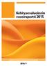 Kehitysevaluoinnin vuosiraportti 2015