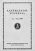 KESÄMATKOJA. 1/6-31/ s 1930