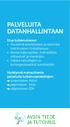 PALVELUITA DATANHALLINTAAN