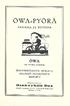 ÖWA-PYÖRÄ ÖWA ON PYÖRÄ KAIKILLE HALPAHINTAINEN. MUKAVA. HELPOSTI HOIDETTAVA. SANASSA JA KUVASSA. Osakeyhtiö Dux. Pää asiamies KESTÄVÄ