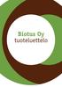 Biotus Oy tuoteluettelo