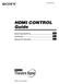 (1) HDMI CONTROL Guide GB DK. Betjeningsvejledning Käyttöohje Manual de instruções Sony Corporation