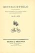 HINTALUETTELO HEIKKI J. HELKAMA KUTOMAKONEISTA POLKUPYÖRISTÄ JA OSISTA SEKÄ. Nro 38 * 1930 (SITOUMUKSETTA) VIIPURI ÄYRÄPÄÄNKATU 6
