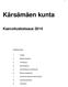 Kärsämäen kunta. Kaavoituskatsaus Sisällysluettelo. 1. Yleistä. 2. Maakuntakaava. 3. Yleiskaava. 4. Asemakaava. 5. Asemakaavan pohjakartta