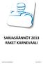 SARJASÄÄNNÖT 2013 RAKET KARNEVAALI