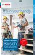 Bosch. It's in your hands. Bosch Professional. Työkalulehti UUTUUDET CLICK & GO TARVIKKEET. Uutuudet ja tarjoukset