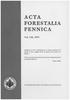 ACTA FORESTALIA FENNICA