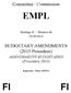 Committee / Commission EMPL. Meeting of / Réunion du 03/09/2014. BUDGETARY AMENDMENTS (2015 Procedure) AMENDEMENTS BUDGÉTAIRES (Procédure 2015)
