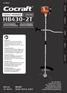 2-STROKE HB430-2T GRASS TRIMMER. Art.no Model WLBC430CA-2ZAH GRÄSTRIMMER GRESSTRIMMER RUOHOTRIMMERI RASENTRIMMER ENGLISH SVENSKA NORSK