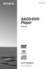 (1) SACD/DVD Player. Käyttöohje DVP-NS900V Sony Corporation