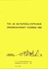 TIE- JA SILTAPÄÄLLYSTEIDEN URAKKAHINNAT VUONNA 1984