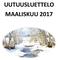 UUTUUSLUETTELO MAALISKUU 2017