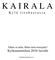 K A I R A L A. K y l ä t i e n h a a r a s s a. Tähän on tultu. Miten tästä eteenpäin? Kyläsuunnitelma 2010 luvulle. Kairalan Kyläseura ry