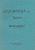 SOUTUMIEHET r.y. GoutumicM. oaannot. Seura perustettu lokakuun. 25 p:nä 1938