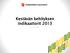 Kestävän kehityksen indikaattorit 2013