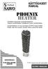 PHOENIX HEATER KÄYTTÖOHJEET MANUAL SUOMI / ENGLISH SÄHKÖKIUAS ELECTRIC SAUNA HEATER