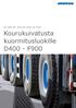 SF-100, SF-150, SF-200, SF-300. Kourukuivatusta kuormitusluokille D400 - F900