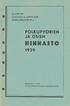 SUOMEN OSUUSKAUPPOJEN KESKUSKUNTA R.L POLKUPYÖRIEN JA OSIEN HINNASTO HELSINKI 1939 YHTEISKIRJAPAINO OSAKEYHTIÖ