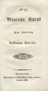 Ajatus. Muutama. Jak. Juteinin. Tutkinnon Aineista. Viipurissa. Cederwallerin Lesken japojan Kirja-painosta, toudund 1844.