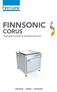 FINNSONIC CORUS. cleaner safer smarter. Teollisuuden huoltopesut ultraäänipesukoneella