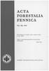 ACTA FORESTALIA FENNICA
