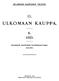 ULKOMAAN :KAUPP A. II HELSINGIN KAUPUNGIN TILASTO. HELSINGIN KAUPUNGIN TILASTOKONTTORIN HELSINKI 1924 MERCATOR'IN KIRJAPAINO QSAKEYHTIÖ