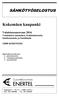 Kokemäen kaupunki SÄHKÖTYÖSELOSTUS. Valaistussaneeraus 2016 Valaisimien uusiminen, Kakkulaistentie, Satakunnantie ja Sonnilantie KOKEMÄKI