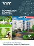 ROVANIEMEN LEPPÄLÄ UUSI KOTI ON KAUPUNGISSA. MODERNISSA VIHERKYLÄ KIELASSA. KESKUSTA KERROSTALOKOTEJA. Taiteilijan näkemys