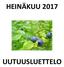 HEINÄKUU 2017 UUTUUSLUETTELO