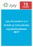 vuotta! Jyty Rovaniemi ry:n tiedote ja kokouskutsu syyskokoukseen 2017