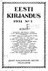 EESTI KIRJANDUS 1931 N21 SIS. ,EESTI KIRJANDUSE SELTSI >ir~' VÄLJAANNE '