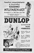 DUNLOP KUUDENNET MYLLYMÄEN-AJOT KON E-OSAKEYHTIÖ E.GRÖNBLOM SUOSITUIN POLKU- PYÖRÄRENGAS. Kansalliset ratapyöräily-kilpailut.