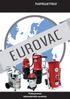 Sisältö. KUIVA-/MÄRKÄIMURIT...2 Eurovac 423/433 työntöalustalla...2 Eurovac 303 Special...2 Eurovac 423/433 kippimuovisäiliöllä...